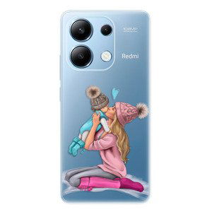 Odolné silikonové pouzdro iSaprio - Kissing Mom - Blond and Boy - Xiaomi Redmi Note 13