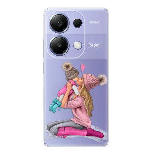 Odolné silikonové pouzdro iSaprio - Kissing Mom - Blond and Girl - Xiaomi Redmi Note 13 Pro