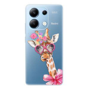 Odolné silikonové pouzdro iSaprio - Lady Giraffe - Xiaomi Redmi Note 13