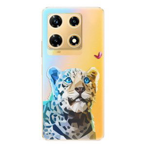Odolné silikonové pouzdro iSaprio - Leopard With Butterfly - Infinix Note 30 PRO