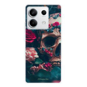 Odolné silikonové pouzdro iSaprio - Skull in Roses - Xiaomi Redmi Note 13 5G