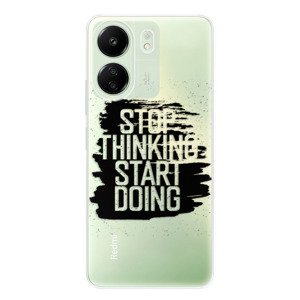 Odolné silikonové pouzdro iSaprio - Start Doing - black - Xiaomi Redmi 13C