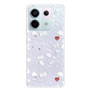 Odolné silikonové pouzdro iSaprio - Vintage Pattern 01 - white - Xiaomi Redmi Note 13 Pro 5G / Poco X6 5G