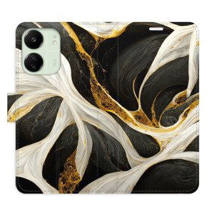 Flipové pouzdro iSaprio - BlackGold Marble - Xiaomi Redmi 13C