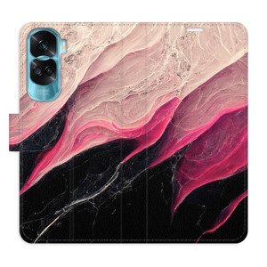 Flipové pouzdro iSaprio - BlackPink Marble - Honor 90 Lite 5G