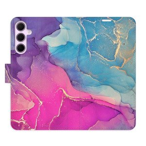 Flipové pouzdro iSaprio - Colour Marble 02 - Samsung Galaxy A55 5G