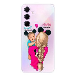 Odolné silikonové pouzdro iSaprio - Mama Mouse Blonde and Boy - Samsung Galaxy A35 5G