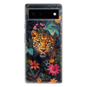 Odolné silikonové pouzdro iSaprio - Flower Jaguar - Google Pixel 6 5G