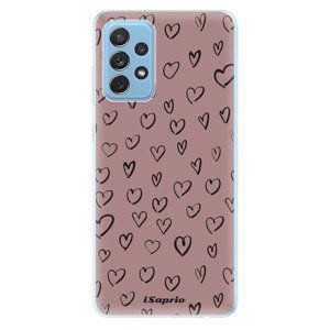 Odolné silikonové pouzdro iSaprio - Heart Dark - Samsung Galaxy A72