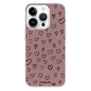 Odolné silikonové pouzdro iSaprio - Heart Dark - iPhone 15 Pro