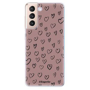 Odolné silikonové pouzdro iSaprio - Heart Dark - Samsung Galaxy S21