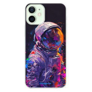 Odolné silikonové pouzdro iSaprio - Neon Astronaut - iPhone 12 mini