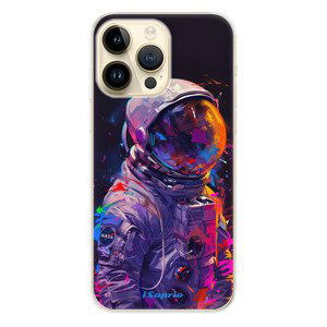 Odolné silikonové pouzdro iSaprio - Neon Astronaut - iPhone 14 Pro Max