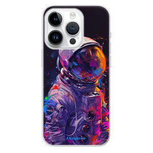 Odolné silikonové pouzdro iSaprio - Neon Astronaut - iPhone 15 Pro