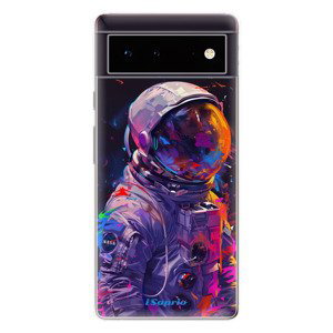 Odolné silikonové pouzdro iSaprio - Neon Astronaut - Google Pixel 6 5G