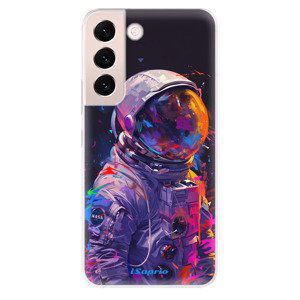 Odolné silikonové pouzdro iSaprio - Neon Astronaut - Samsung Galaxy S22 5G