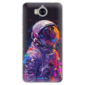 Odolné silikonové pouzdro iSaprio - Neon Astronaut - Huawei Y5 2017 / Y6 2017