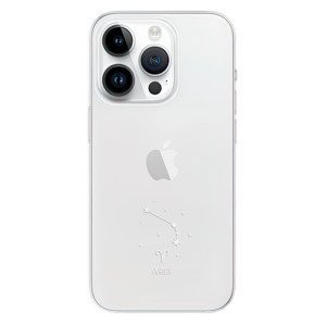 Odolné silikonové pouzdro iSaprio - čiré - Beran - iPhone 15 Pro