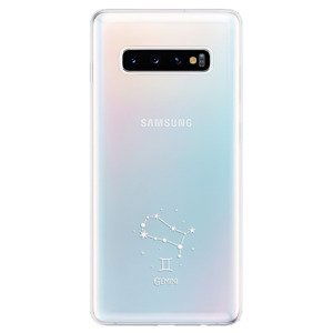 Odolné silikonové pouzdro iSaprio - čiré - Blíženci - Samsung Galaxy S10+