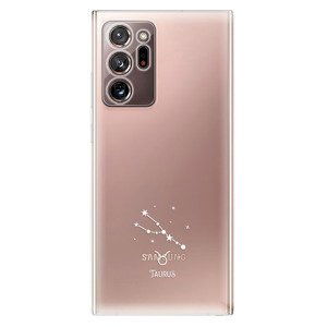 Odolné silikonové pouzdro iSaprio - čiré - Býk - Samsung Galaxy Note 20 Ultra
