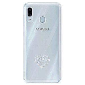 Silikonové pouzdro iSaprio - čiré - Digital Love - Samsung Galaxy A30