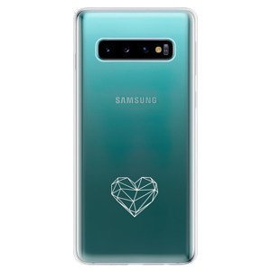 Odolné silikonové pouzdro iSaprio - čiré - Digital Love - Samsung Galaxy S10