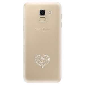 Odolné silikonové pouzdro iSaprio - čiré - Digital Love - Samsung Galaxy J6