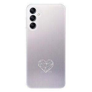 Odolné silikonové pouzdro iSaprio - čiré - Digital Love - Samsung Galaxy A14 / A14 5G