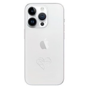 Odolné silikonové pouzdro iSaprio - čiré - Digital Love - iPhone 15 Pro