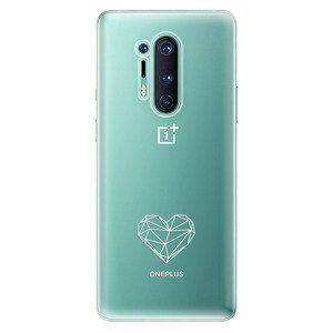 Odolné silikonové pouzdro iSaprio - čiré - Digital Love - OnePlus 8 Pro