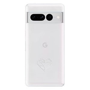 Odolné silikonové pouzdro iSaprio - čiré - Digital Love - Google Pixel 7 Pro 5G