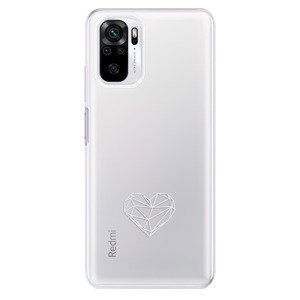 Odolné silikonové pouzdro iSaprio - čiré - Digital Love - Xiaomi Redmi Note 10 / Note 10S