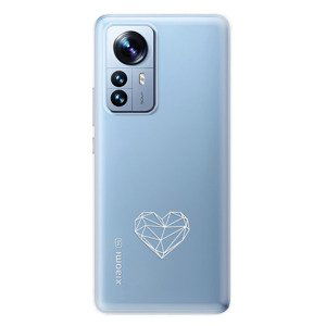 Odolné silikonové pouzdro iSaprio - čiré - Digital Love - Xiaomi 12 Pro