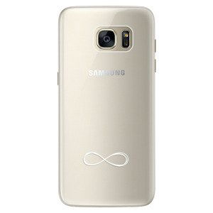 Silikonové pouzdro iSaprio - čiré - Infinity - Samsung Galaxy S7 Edge