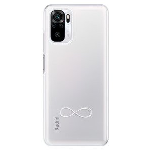 Odolné silikonové pouzdro iSaprio - čiré - Infinity - Xiaomi Redmi Note 10 / Note 10S