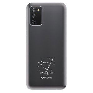Odolné silikonové pouzdro iSaprio - čiré - Kozoroh - Samsung Galaxy A03s
