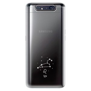 Odolné silikonové pouzdro iSaprio - čiré - Lev - Samsung Galaxy A80