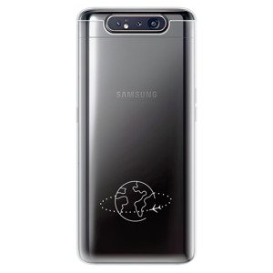 Odolné silikonové pouzdro iSaprio - čiré - Travel - Samsung Galaxy A80