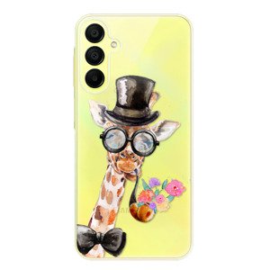 Odolné silikonové pouzdro iSaprio - Sir Giraffe - Samsung Galaxy A15 / A15 5G