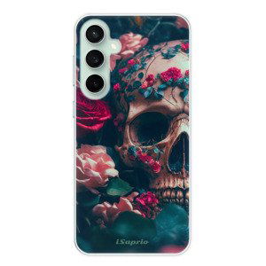 Odolné silikonové pouzdro iSaprio - Skull in Roses - Samsung Galaxy S23 FE