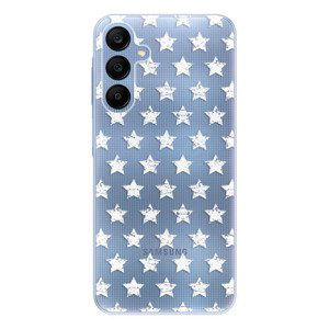 Odolné silikonové pouzdro iSaprio - Stars Pattern - white - Samsung Galaxy A25 5G