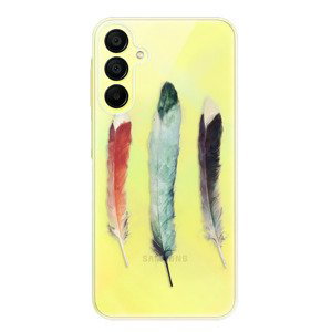 Odolné silikonové pouzdro iSaprio - Three Feathers - Samsung Galaxy A15 / A15 5G