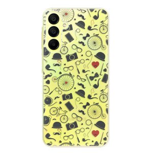 Odolné silikonové pouzdro iSaprio - Vintage Pattern 01 - black - Samsung Galaxy A15 / A15 5G