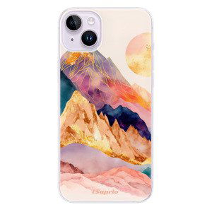 Odolné silikonové pouzdro iSaprio - Abstract Mountains - iPhone 14 Plus