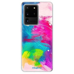 Odolné silikonové pouzdro iSaprio - Abstract Paint 03 - Samsung Galaxy S20 Ultra