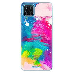 Odolné silikonové pouzdro iSaprio - Abstract Paint 03 - Samsung Galaxy A12