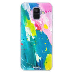 Silikonové pouzdro iSaprio - Abstract Paint 04 - Samsung Galaxy A6
