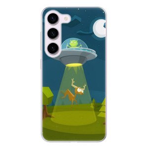 Odolné silikonové pouzdro iSaprio - Alien 01 - Samsung Galaxy S23 5G