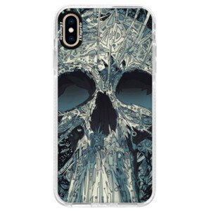 Silikonové pouzdro Bumper iSaprio - Abstract Skull - iPhone XS Max
