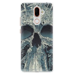 Plastové pouzdro iSaprio - Abstract Skull - Nokia 7 Plus